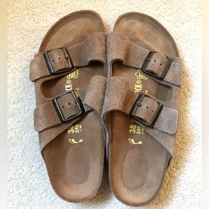Birkenstock Brown Suede Arizonas